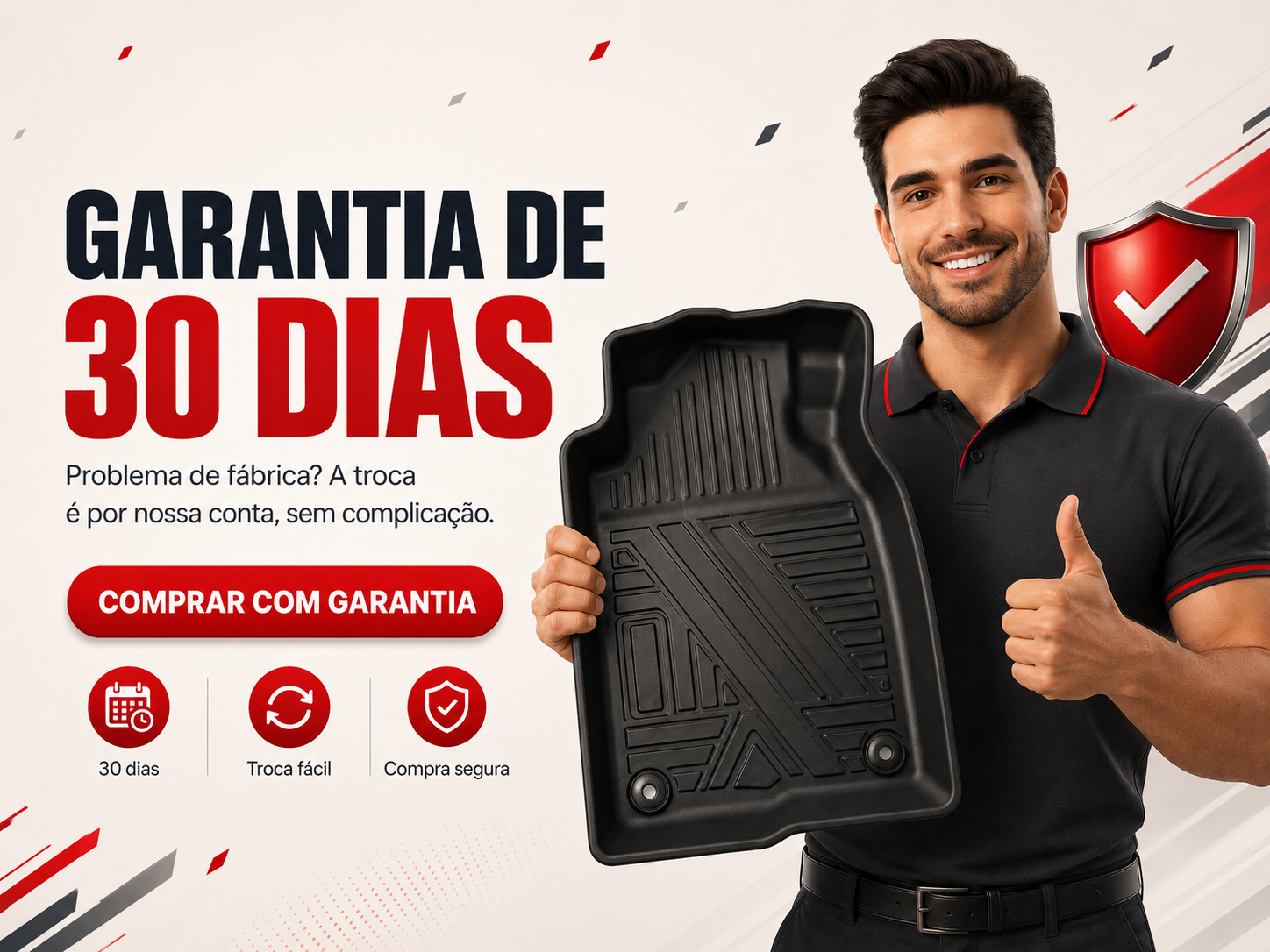 Garantia de 30 dias com troca fácil